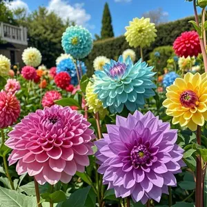 200 Pcs Dahlia Flower Seeds, Garden Flower Seeds for Backyard Garden Beds, Patio Planters and Outdoor Landscape Spaces, Suitable for Decorative Garden Planting, Seeds Only Not Live Plants
