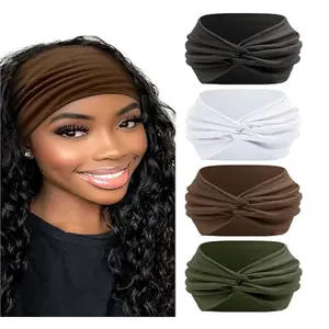Wide Headbands For Women's Hair Soft Headband, Head Bands Adult Women Elastic Head Band, Knotted Hairbands Fashion Hair Accessories For Women