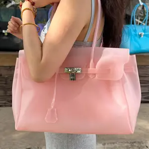 Transparent Jelly Shoulder Bag for Women, Summer TPU Handbag, Beach Tote Purse, Lightweight Crossbody Bag for Vacation & Daily Outfit