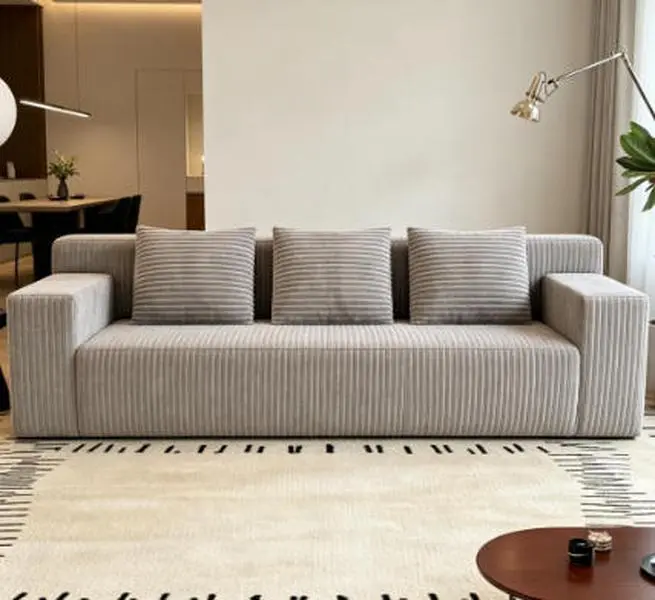 71" 3Setaser Sofa,Corduroy Fabric,Deep Seat Couches,Comfy Loveseat Sofa,No Assembly,1pcs for Living room, Bedroom,Conference room ,Apartment