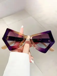 Irregular Frame Glasses for Women, Vintage Trendy Glasses, Fashion Stylish Glasses for Outdoor Activities, Travel Accessories, Casual Stylish Glasses
