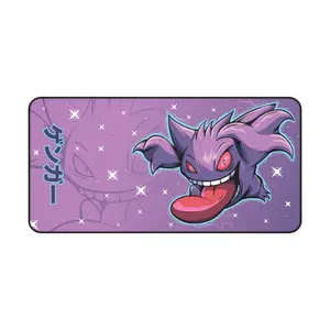 Gengar Desk Mat, Anime Mouse Pad, Computer Accessories, Perfect Gift for Fans, Office Decor, Gaming Decor, Top Deskmat