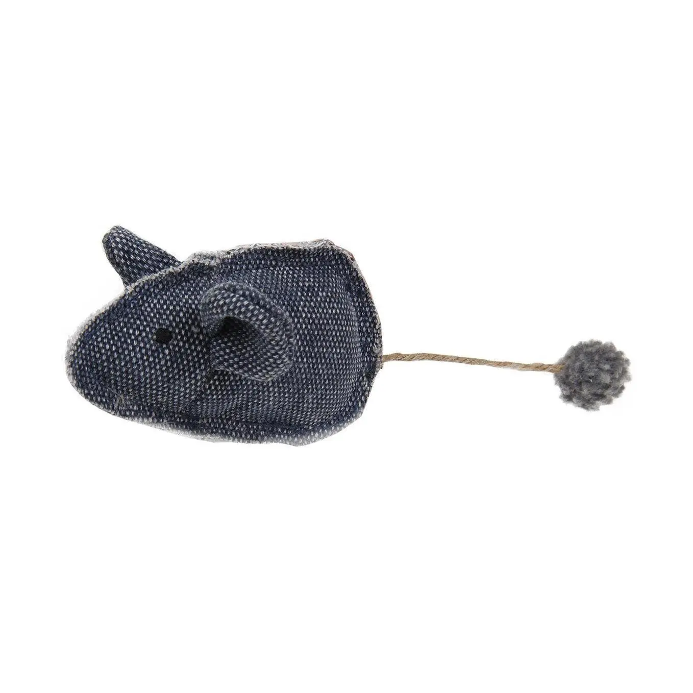 Pet Life ® 'Pompom Tailed' Durable Cat and Mouse Plush Cat Toy
