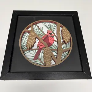 Winter Cardinal Shadowbox