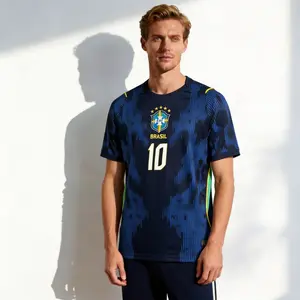 2026 Brazil National Team Away Neymar Jr 10 Soccer Short-Sleeve Jersey