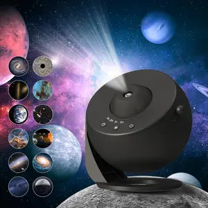 Galaxy Projector, 12-in-1 Planetarium Star Projector, Realistic Starry Night Light with Solar System Constellation Moon for Kids Adult Bedroom Ceiling Home Theater Living Room Decoration