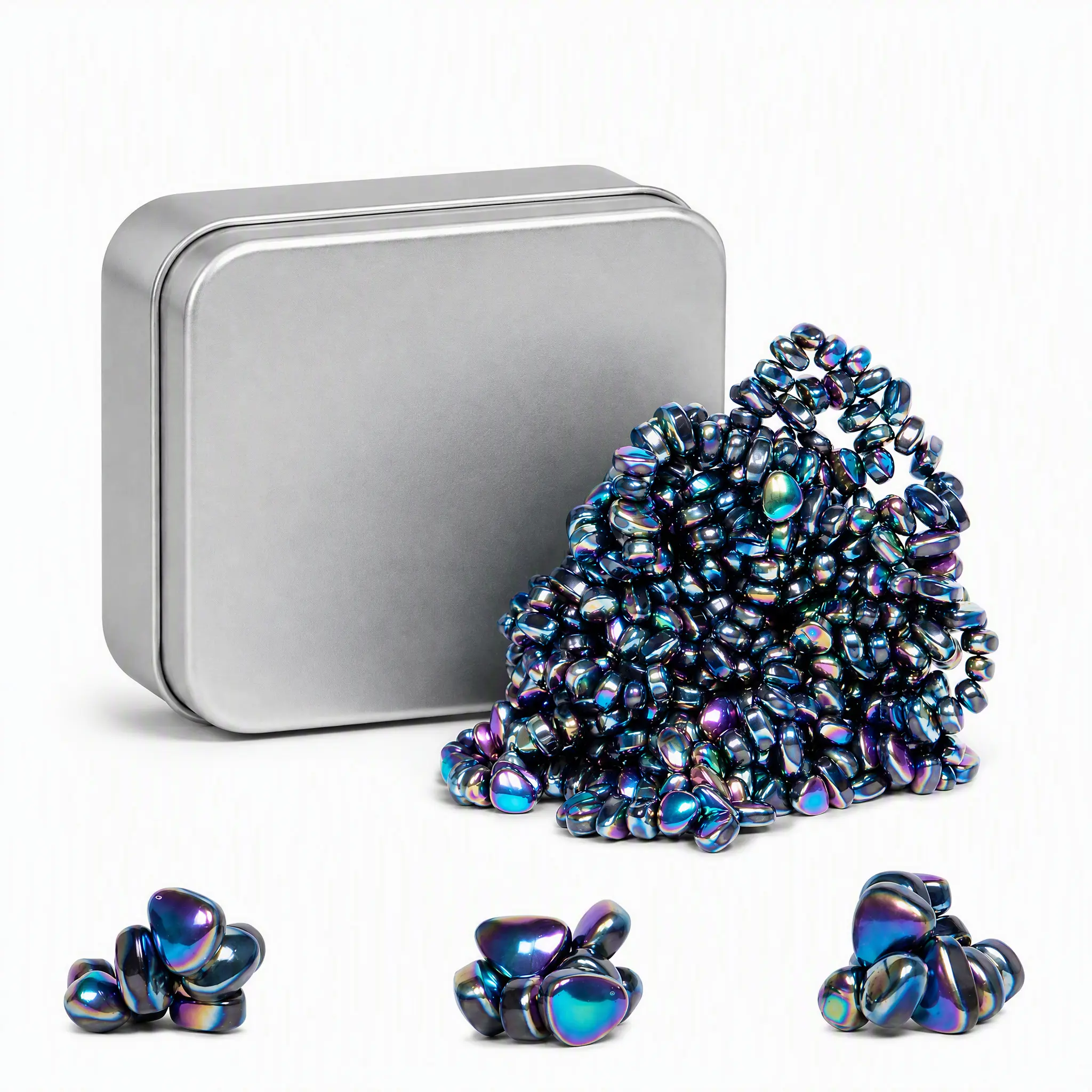 Original Crags  Putty | 500+ Metal Stones in a Tin | Stress Relief Fidget Toy for Adults & Teens | Stocking Stuffer & Christmas Gift | Oil, Medium