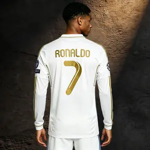 1718 Soccer Jersey Long Sleeve No. 7 Ronaldo Classic Quick Dry Breathable