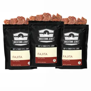 3 Pack - Fajita Flavored Beef Jerky - All-Natural, No Added Preservatives - 7.5 oz