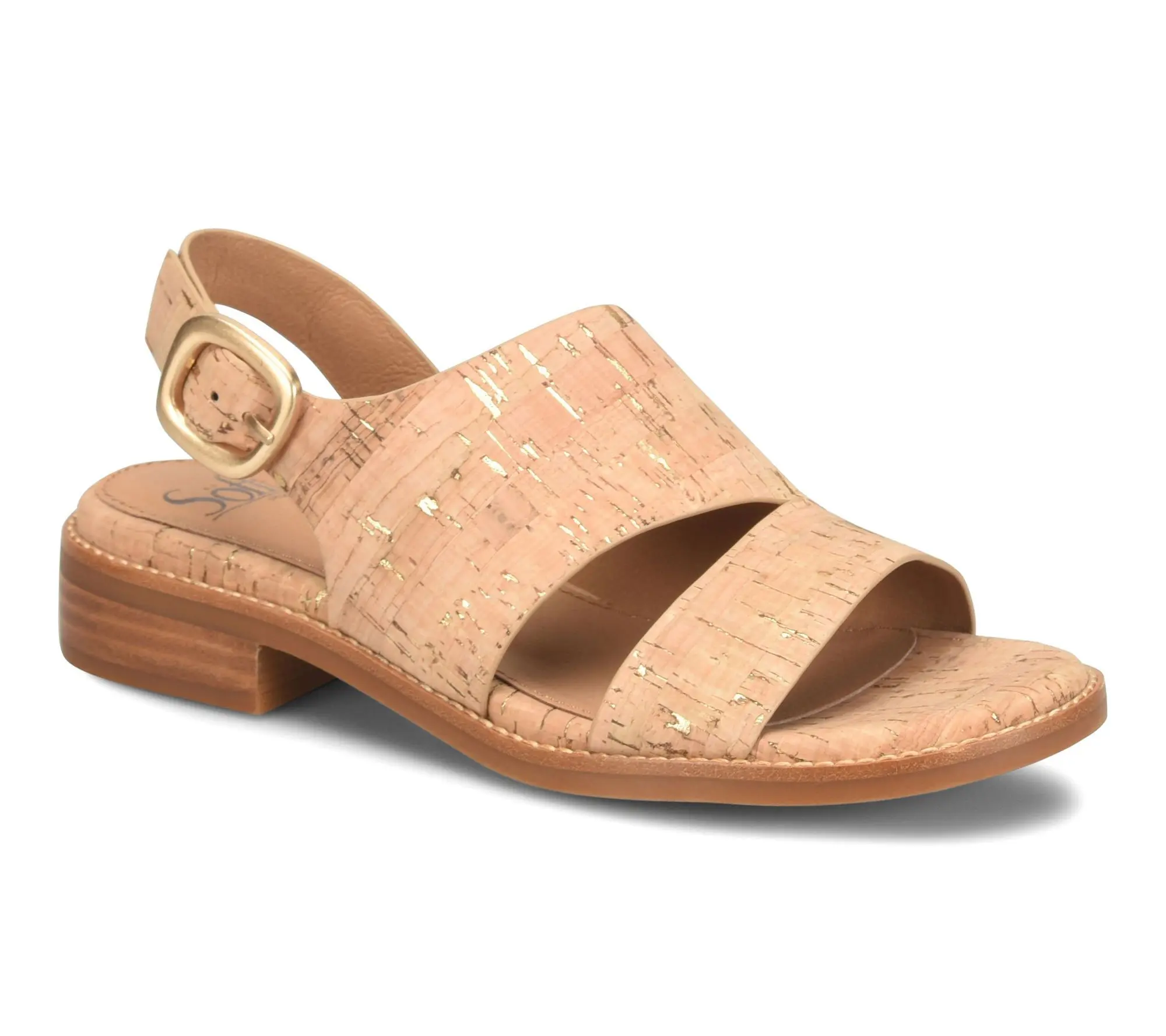 Sofft Leather Slingback Low Heel Sandal - Nivian