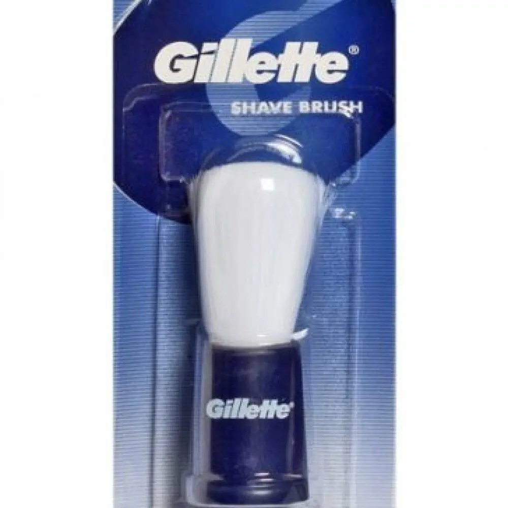 Gillette Shaving Brush Shave Longer Synthetic Bristles Random Color Shipped