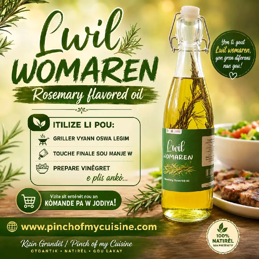 Rosemary flavored oil