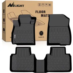 Nilight Custom Fit TPE Car Floor Mats - 4-Piece Synthetic, Direct Fit, Heavy Duty, All-Weather Waterproof, Durable and Harmless Car Interior Accessory for Honda Accord 2018-2022