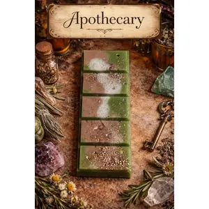 Apothecary Wax Melt Bar- Aromatherapy Soy Wax Melts I Herbal Home Fragrance I Non-Toxic Wax Melts