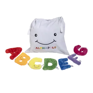 Alphapals® 5 Inch Plush Letter Set with Drawstring Bag