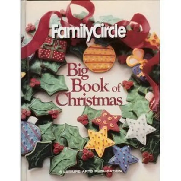 Used Family Circle Big Book of Christmas Hardcover Book - English, Traditional Christmas Decor Guide with Stockings, Wreath & Ornaments Ideas
