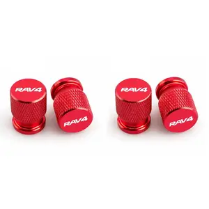 Car Wheel Tire Valve Caps, Tyre Stem Covers, Airdust Waterproof, for Toyota Rav4, Gr 86, Supra, Yaris, Car Accessories