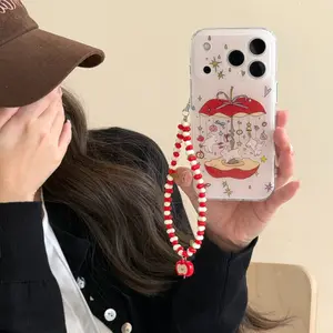 Apple Rabbit Case Protector Compatible with iPhone 17 Pro Max, iPhone 16 Pro Max, iPhone 15 Pro Max, Creative Phone Case, Fashionable Phone Cover, Accessories, Casing, Smartphone