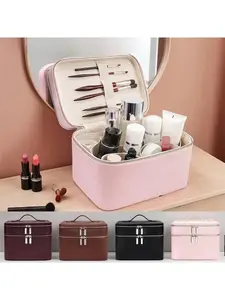 Double-Layer Makeup Organizer Bag