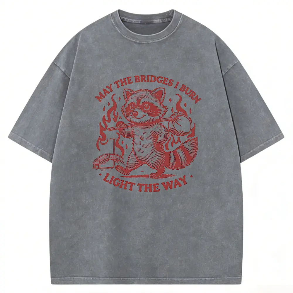 Washed T-shirt-Grey