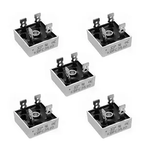 5pcs KBPC3510 Bridge Rectifier Diode,35A 1000V Single Phase,Full Wave 35 Amp 1000 Volt Electronic Silicon Diodes,4-Pin