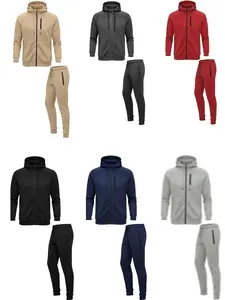 Men's 2-Pack Full Zip Hoodie & Jogger 2 Piece Sports Set Mad in Eygypt All Seasons Comfortable Fit