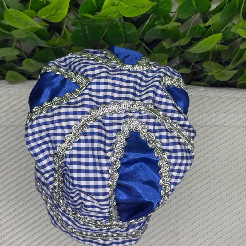 Santería Ifa Osha Palo Ginga-Satin Yemaya Gorro (Traditional Spiritual Accessory)
