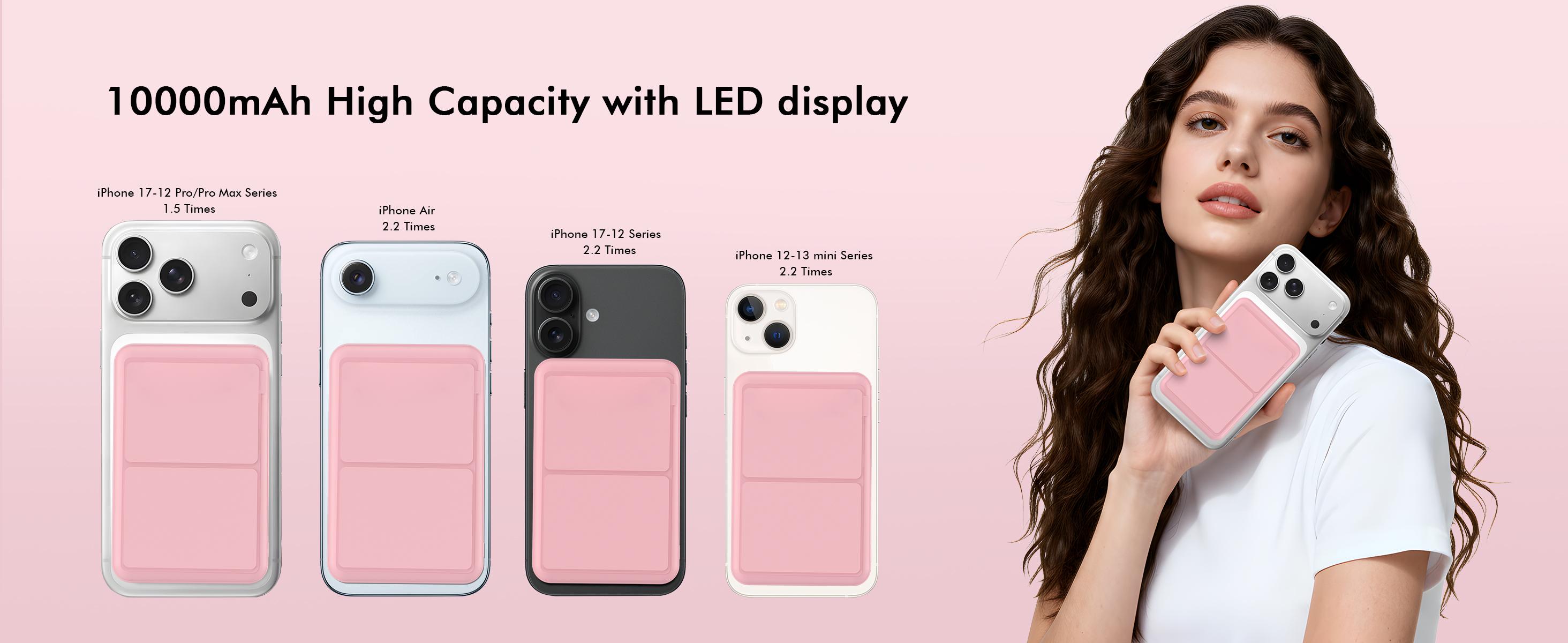 Power Bank,Magnetic Power Bank,10000mAh Wireless Portable Charger,22.5W Fast Charging Battery Pack with Foldable Stand,USB-C Cable,Magsafe-Compatible with Magsafe,for iPhone 17/17 Plus/17 Pro/17 Pro Max, iPhone 17/16/15/14/13/12/Pro Series Power Bank,Magnetic Power Bank,10000mAh Wireless Portable Charger,22.5W Fast Charging Battery Pack with Foldable Stand,USB-C Cable,Magsafe-Compatible with Magsafe,for iPhone 17/17 Plus/17 Pro/17 Pro Max, iPhone 17/16/15/14/13/12/Pro Series