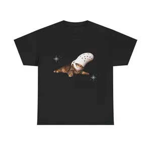 Cat Wearing Croc Shoe T-Shirt | Funny Cat Illustration