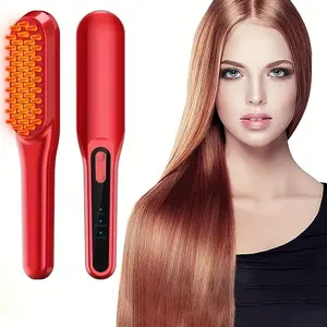 Fashion Electric Massage Comb with Two Led Light Massage Care Head Good for Head and Hair Vibration Massage Health Comb, Rechargeable Scalp Massagers, Electric Messager, Usb Rechargeable Massagers, Christmas Gift, Winter Gift