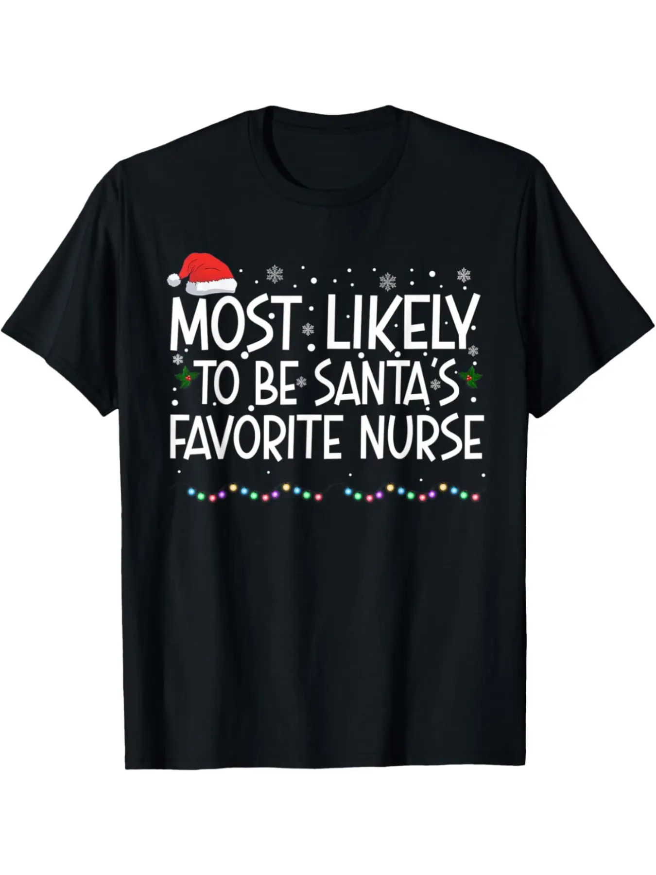 Humorous Christmas T-Shirt for Men - Probably Sant