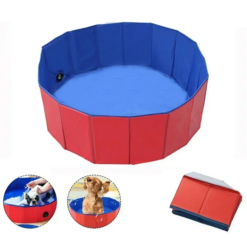 1pc Foldable Pet Grooming Bath Tub for Large Dogs, Golden Retrievers, Cats, Portable Swimming Pool Bathtub, Easy to Clean Dog Shower Basin