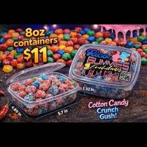 Rico’s Gummies crunch CC Candydy - Colorful Snack with Various Shades and Decorative Coating - Sweet