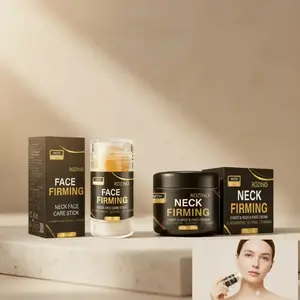 ROZINO Neck Firming Stick & Cream Bundle, 40g Care Stick with Vitamin E and Shea Butter plus 50g Deep Nourishing Liquid Cream for Face, Neck, and Chest Care