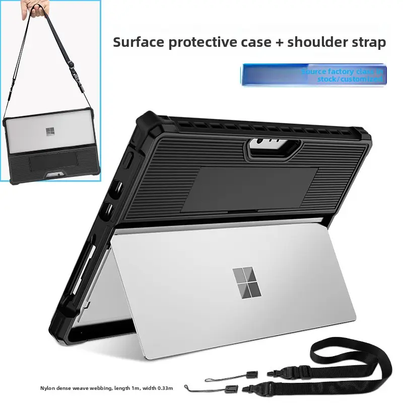 Surface Pro 9/10/11 striped case + shoulder strap
