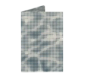 Dotted Waves Micro Wallet - Tyvek Material, Slim 1.3mm Design, Waterproof, RFID Protection, Holds 8 Cards & Cash, Artistic & Eco-Friendly