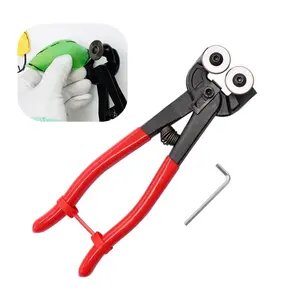 Heavy Duty Wheeled Glass Mosaic Nipper & Hd Ceramic Tile Nipper, Tile Cutter Pliers Soft-grip Handle - Shapping Plier, Nipper Cutting Tools, Stone, Metal, 8 Inch