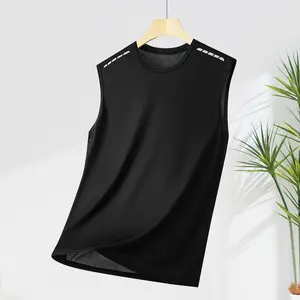 Men’s printed casual tank top—soft, breathable, sleeveless, quick-drying, stretchy athletic vest suitable for running, workouts, and casual wear