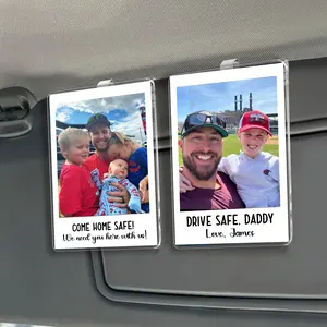 Photo Car Visor Clip, Fathers Day Gifts, Drive Safe Daddy Gift Idea, Gift for Grandpa, Father’s Day Picture Frame Dad Gift, Visor Clip Photo, Polaroid For Car, New Dad Gift, Gift For Him, Gift For Husband CV66