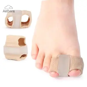 Gel Bunion Toe Separators W/Fabric Lining for Big Toe, Silicone Toe Spacers Bunion Correctors for Overlapping Toe, Breathable Toe Corrector Protector for Women and Men, Relieve Foot Pain