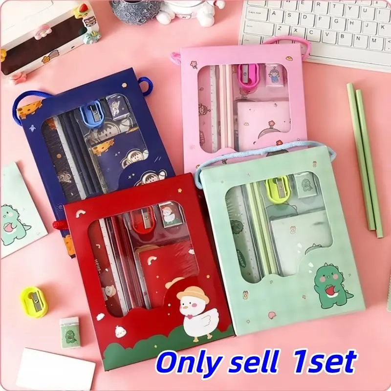 Back-To-School Stationery Set, 6-Piece School Supplies Kit, Ideal for Kids & Students, Perfect Back-To-School Gift, Essential Learning Tools, Classroom Supplies