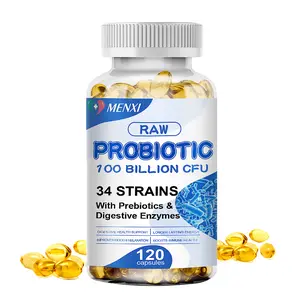MENXI Probiotics Capsules Contain 100 Billion CFU Support Digestion Immune Gut Health Premium Probiotic Supplement 120 Softgels