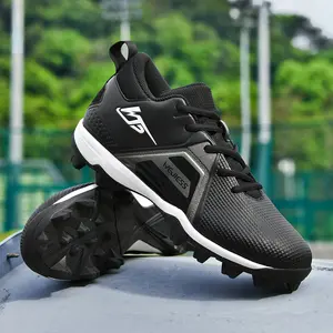 Men's Professional Baseball Softball Shoes With Cleats, Non Slip Durable For Outdoor Training Competition