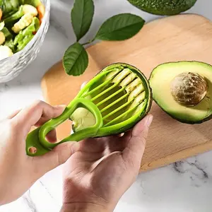 Avocado Slicer Tool, Effortlessly Prepare Fruit with Manual Cutter, Perfectly Even Slices for Your Kitchen Essentials, Fruit Vegetable Slicer
