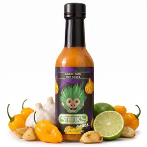 Stanky Sauce Garlic Datil Pepper Hot Sauce – Bold, Spicy & Flavor-Packed | Perfect as a Marinade, Cooking Ingredient, or Table Sauce for Any Meal | All-Purpose Garlic Flavor Heat for Every Dish