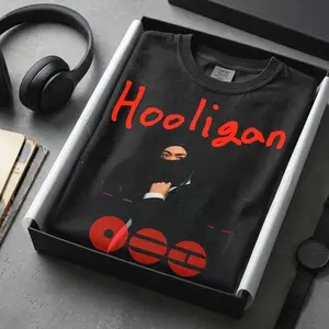 Arirang Concert Tshirt, Hooligan Graphic Tee, Dark Streetwear Shirt, Inspired Rebel Aesthetic. FCB