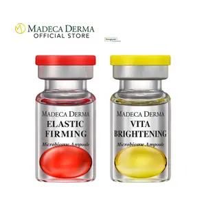 [Madeca Derma] GLAZED DONUT GLOW SET (5 pcs of Elastic Firming Microbiome Ampoules & Vita Brightening Microbiome Ampoules) - AM & PM Skincare Routine