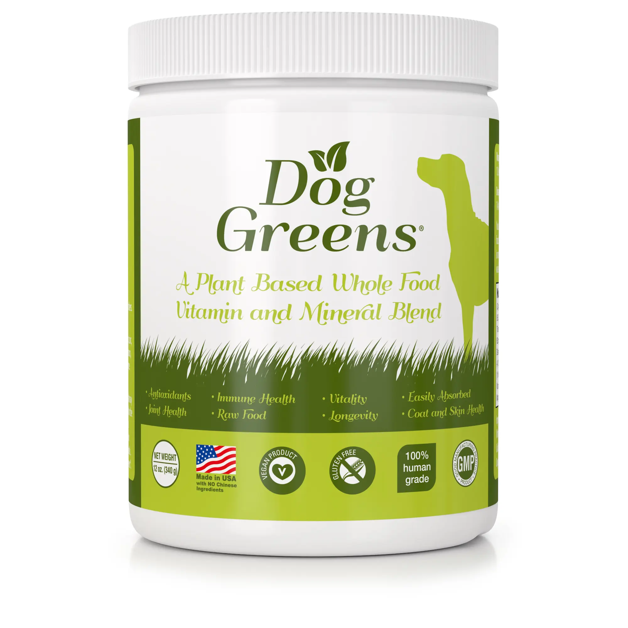 Dog Greens Premium Plant Based Whole Food Vitamin & Mineral Superfood Powder