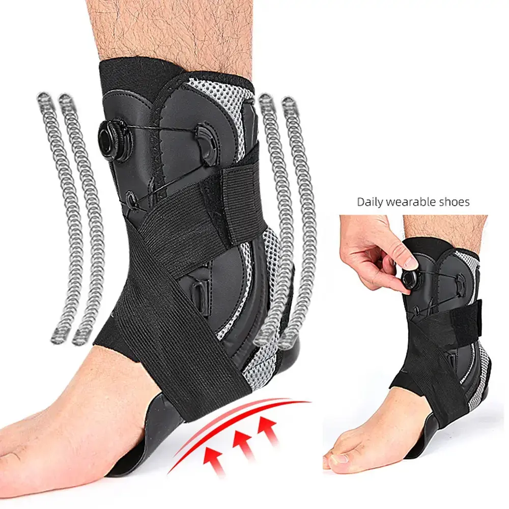 Ankle Brace Compression Support Slim Fit Stabilizer Anti-Sprain Breathable Unisex Ankle Wrap for Men Women Running Basketball Fitness Sports Daily Wear