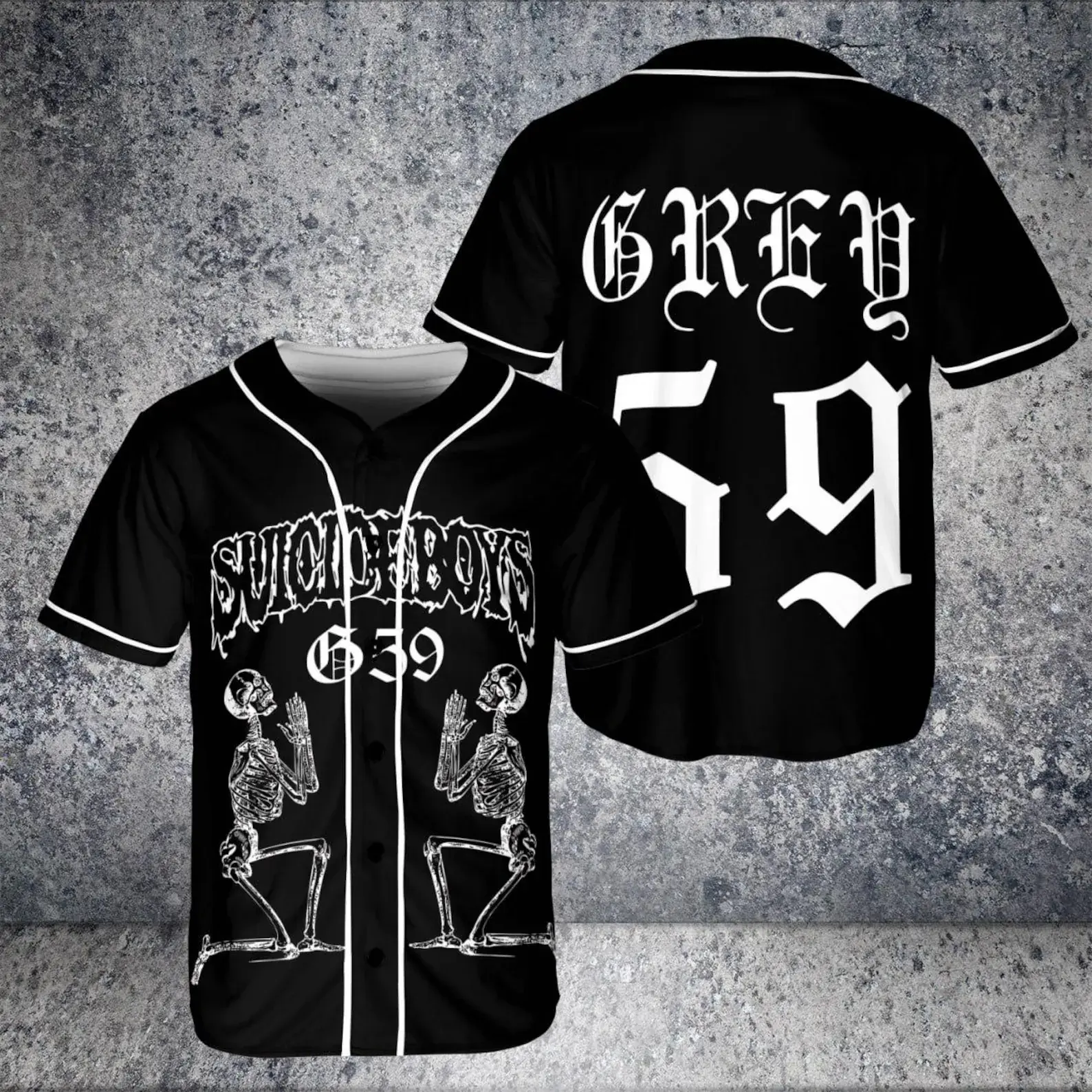 Suicideboy G59 Baseball Jersey, Personalized Suicideboy Merch Shirt, Greyday Tour Shirt, City Morgue Tshirt, Music Tour Gift